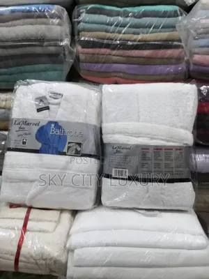 White Bathrobe Towel