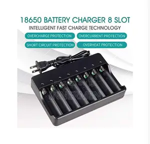 18650 Lithium Battery Charger 8 Slots