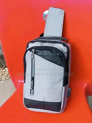 Jing Pin Grey Chest Bag and Crossbody Bag