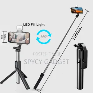 Selfie Stick Tripod With Fill Light Bluetooth Remote