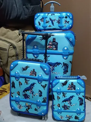 Set of 4 in 1 2 Bag Kids Children's Trolley School Bag