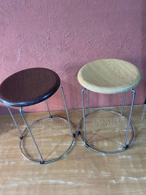 Thickened Stool With Wooden Surface