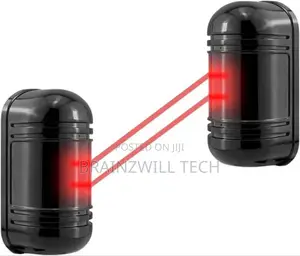 Wired Infrared Detector With Beam Alignment Sensor Alarm