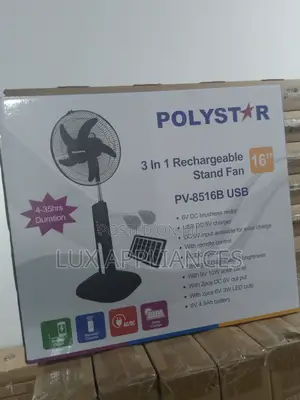 Polystar Rechargeable Standing Fan