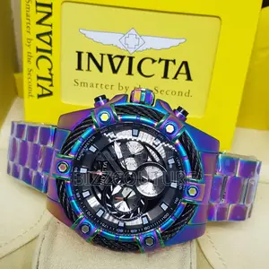 Original Invicta Chronograph Purple Chain Watch