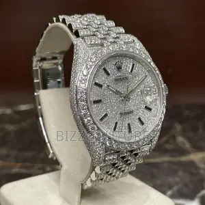 Original Rolex Date Just Ice Stone Chain Watch Is Available