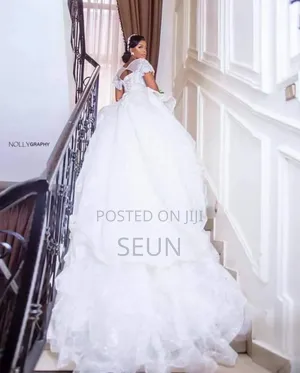 Trendy Wedding Gown With Accessories for Rent