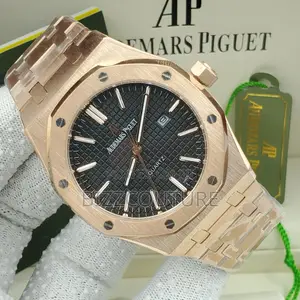 Original AUDEMARS Piquet Quartz Rose Gold Chain Watch