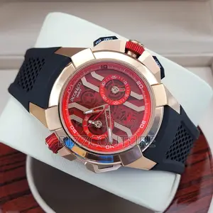Original Jacob and Co Geneve Chronograph Black Rubber Watch
