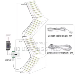 PIR Motion Sensor Stair Step Smart Dimmer Controller
