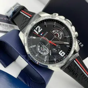 Tommy Hilfiger Men's Watch Black Rubber Strap