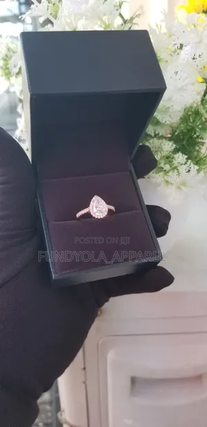 S925 Pear Shapesilver Engagement Ring