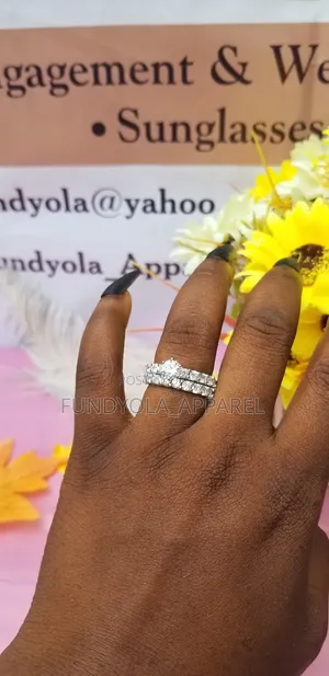 S925 Square Sterling Silver Bridal Wedding Ring