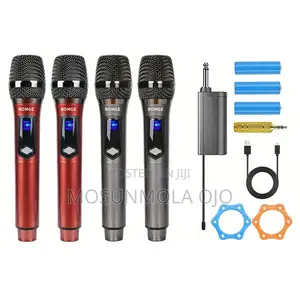 BOMGE 4 Channel Dynamic Wireless Microphone System