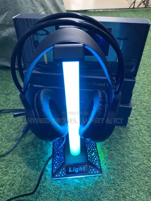 Headphones  Stand Holder RGB Light With Touch Display