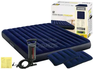 Durabeam Standard Air Mattress for 3 People With 2 Pillows