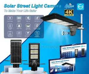 4g Solar Camera With Street Light