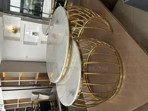 Marble Center Table With Side Stool