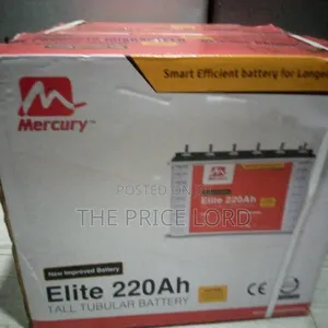 Mecury 220ahms Tubular Inverter Battery