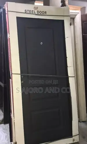 3ft(900mm) by 7ft(2100mm) Gf Gray Steel Door