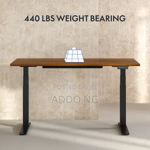 Brown Top Electric Adjustable Desk 1.4 Meter