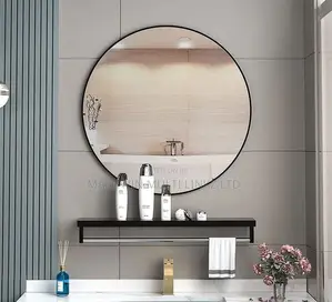 Round Mirrors With Down Shelf