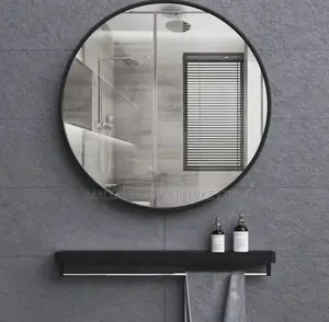Round Mirrors With Down Shelf