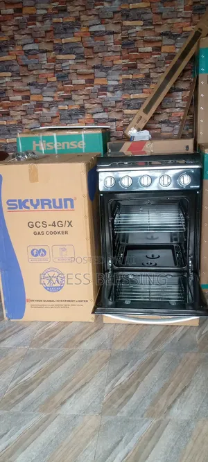 Quality Skyrun Standing Gas Cooker 50/50 4 Burners_gcs_4gix