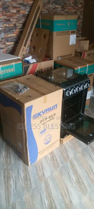 New In Skyrun 50/50 Standing Gas Cooker+ Oven_gcs_4gix