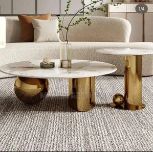 Marble Top Centre Table With Side Stool