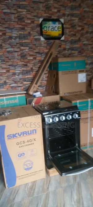 Quality Skyrun 50/50 Standing Gas Cooker+ Oven -gcs-4gix