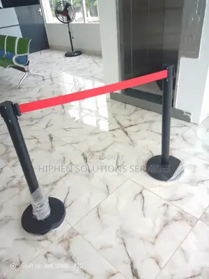 Belt Stanchion Crowd Control Barriers With 2m Railing Belt