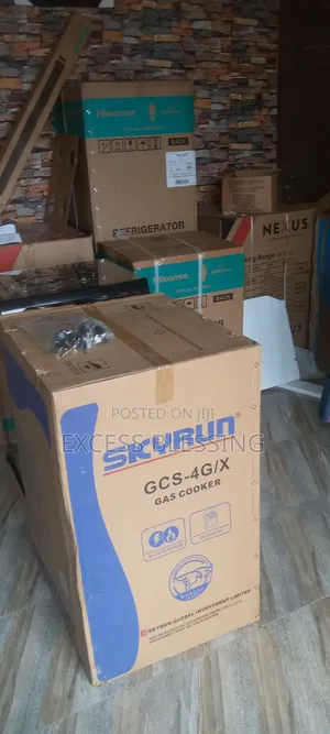 New In Skyrun 50/50 4 Burners Standing Gas Cooker-gcs-4gix