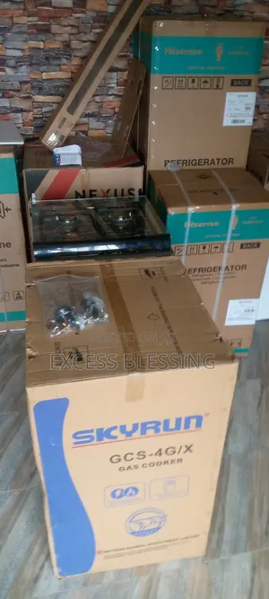 Brand New Quality 50/50 Skyrun Gas Cooker +Oven-GCS-4gix
