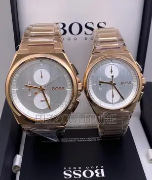 Original Boss Rose Gold Chain Watch Is Available in Store