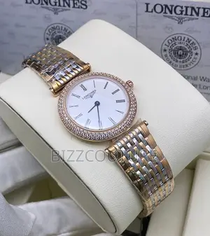Original Longines Ladies Gold Mix Silver Chain Watch