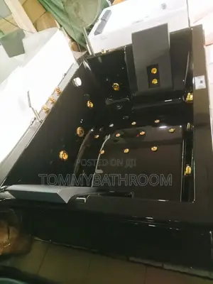 Black Double Jacuzzis With Gold Body Jet