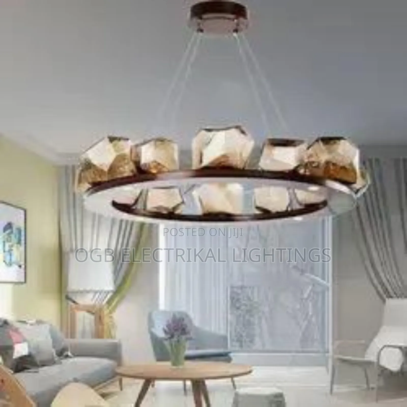 Postmodern Ring Led Chandelier