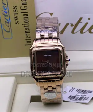 Original Cartier Swiss Made Rose Gold Chain Watch in Store