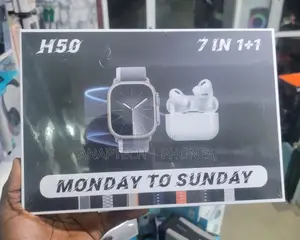 H50 7in1+1 With Wireless Earphone Monday to Sunday Strap