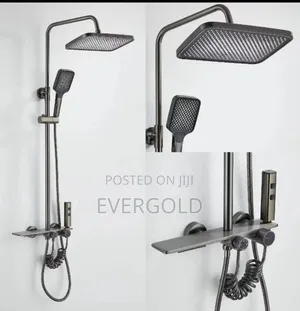 Hot and Cold Shower Mixer Gray Color With Warranty