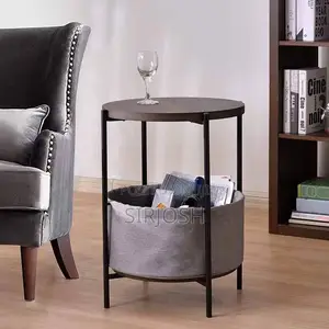Black Stool With Storage