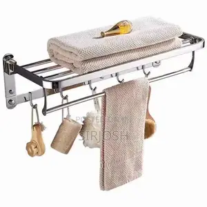 Silver Bathroom Towel Rack