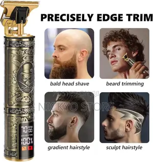 Men's Beard Trimmer, Lightweight Trimmer With LCD Display
