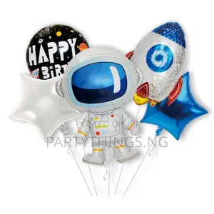 Astronaut Happy Birthday Foil Balloon Sets