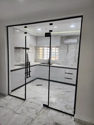 Kitchen Glass Door With Fixed
