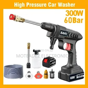 High Pressure 2 Rechargeable Batteries Car Wash Gun Machine