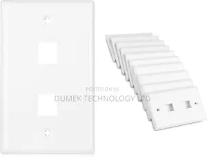 2-Port Keystone Jack Wall Plate