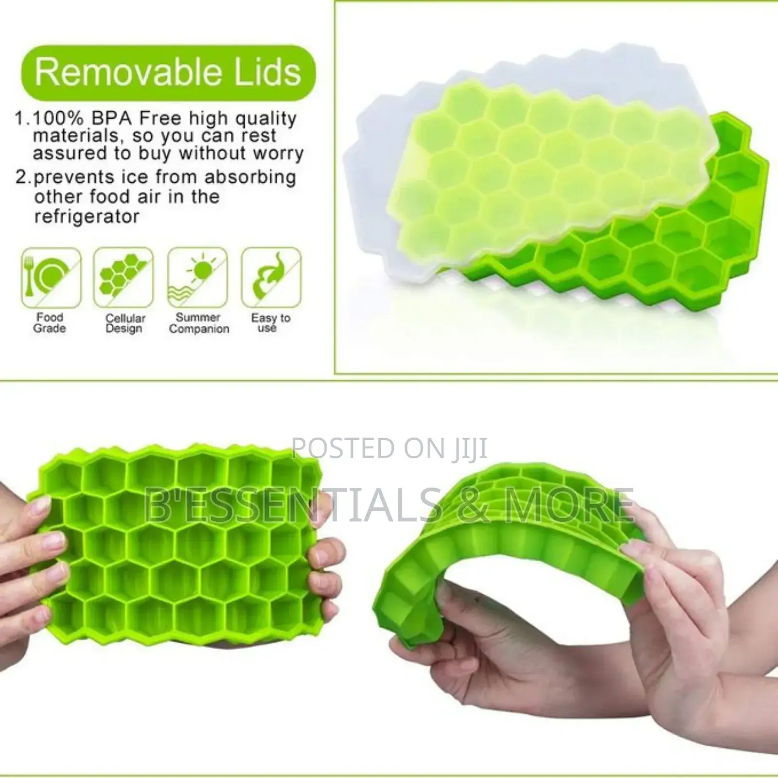 Silicone Ice Cubes Maker With Lid