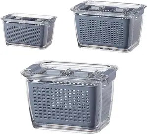 3 Set of Fridges Storage Containers